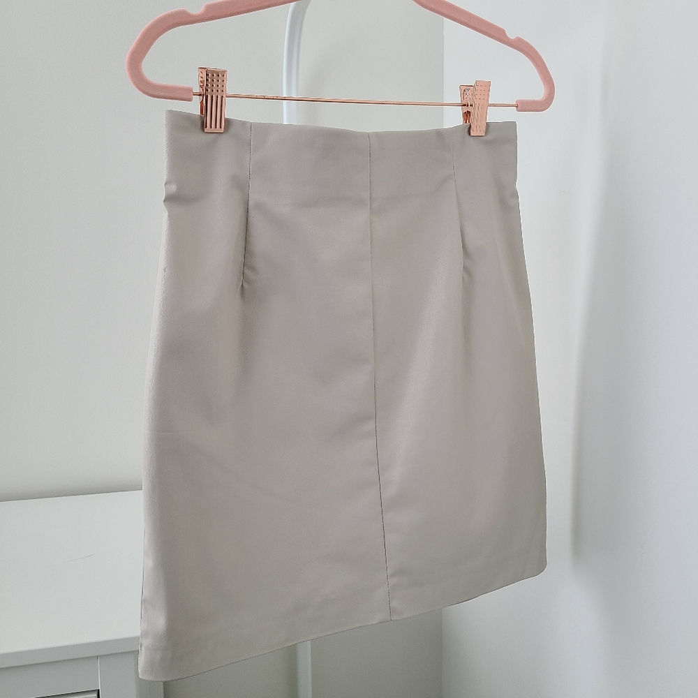 H&M Faux Leather Mini Skirt
